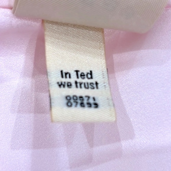 Ted Baker Eleese Mesh Detail Skater Baby Pink Dress - Picture 7 of 10